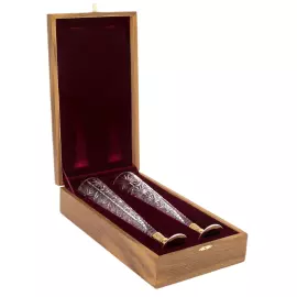 Фужеры хрустальные "Роскошь" на 2 персоны, Златоуст