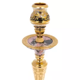 Набор подсвечников из родонита "Царские" Златоуст