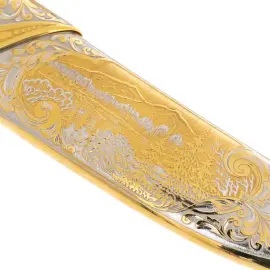 Нож из дамасской стали "Сокол" Златоуст