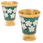 Silver liqueur set "Floral"