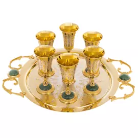 Набор фужеров "Нефритовый" на 6 персон, Златоуст