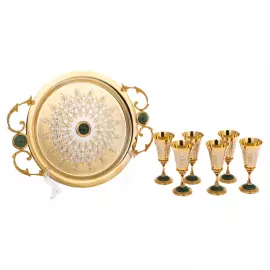 Набор фужеров "Нефритовый" на 6 персон, Златоуст