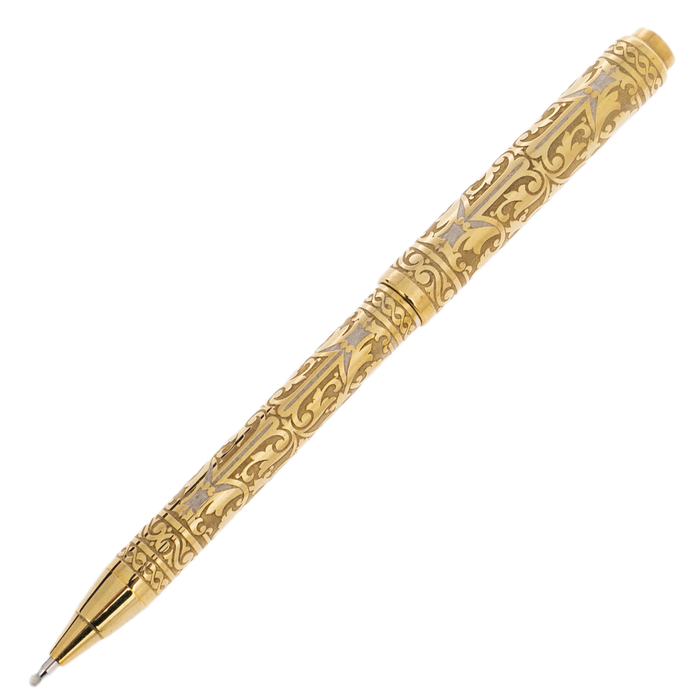 Gift pen "Patterns" in a case, Zlatoust