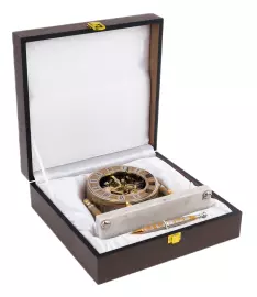 Часы "Скелетон. Золото" с ручкой, Златоуст