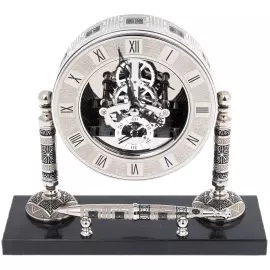 Часы "Скелетон. Никель" с ручкой, Златоуст