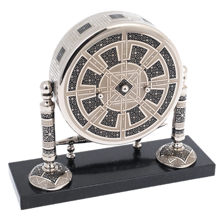 Watch "Skeleton. Nickel" with a handle, Zlatoust