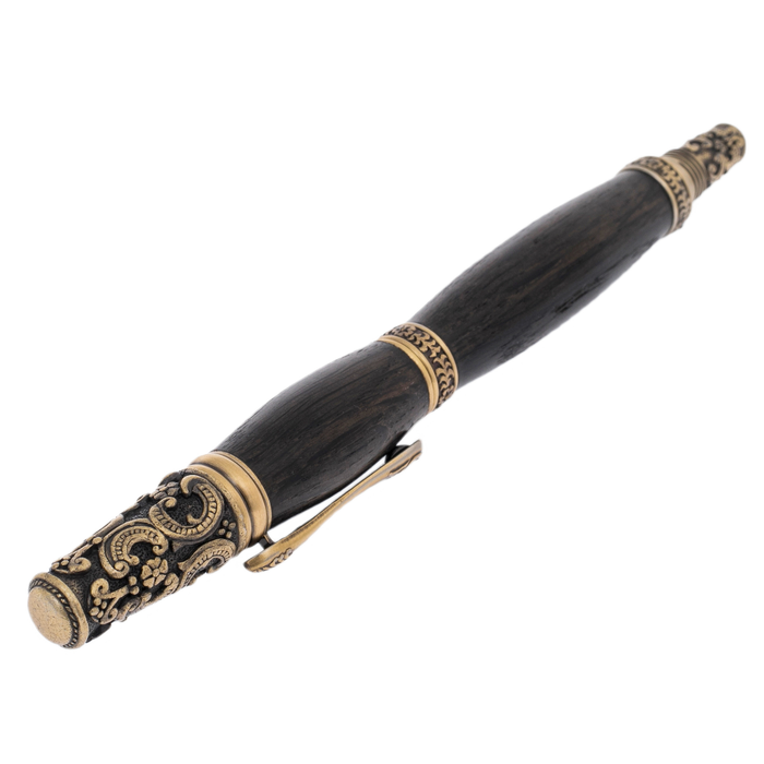Fountain pen made of stained oak "Victorian" in a case