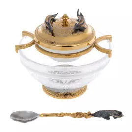 Икорница большая "Осетровая" Златоуст