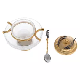 Икорница большая "Осетровая" Златоуст