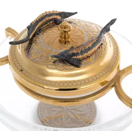 Икорница большая "Осетровая" Златоуст