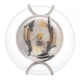 Large nickel-plated caviar "Sturgeon" Zlatoust