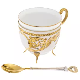 Venice coffee set for 6 persons, 12 items, Zlatoust