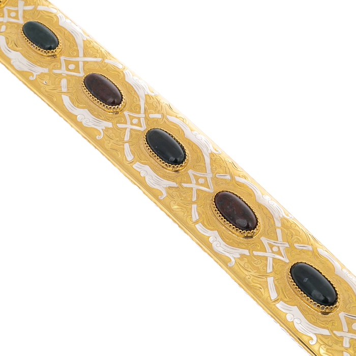Souvenir scimitar with green jasper "Sila" Zlatoust