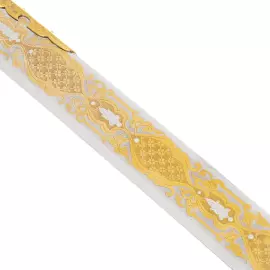 Ятаган сувенирный с зеленой яшмой "Сила" Златоуст