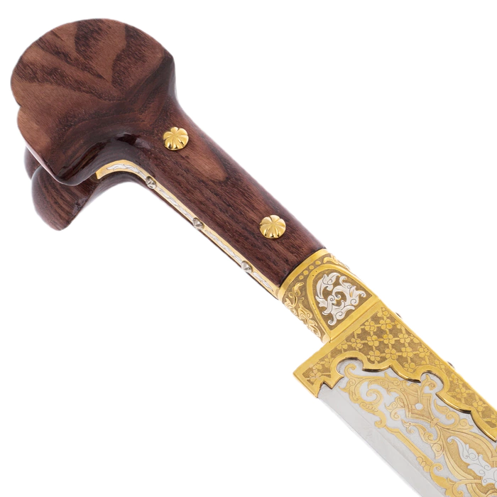 Souvenir scimitar with green jasper "Sila" Zlatoust
