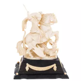 Скульптура из бивня мамонта "Георгий Победоносец"