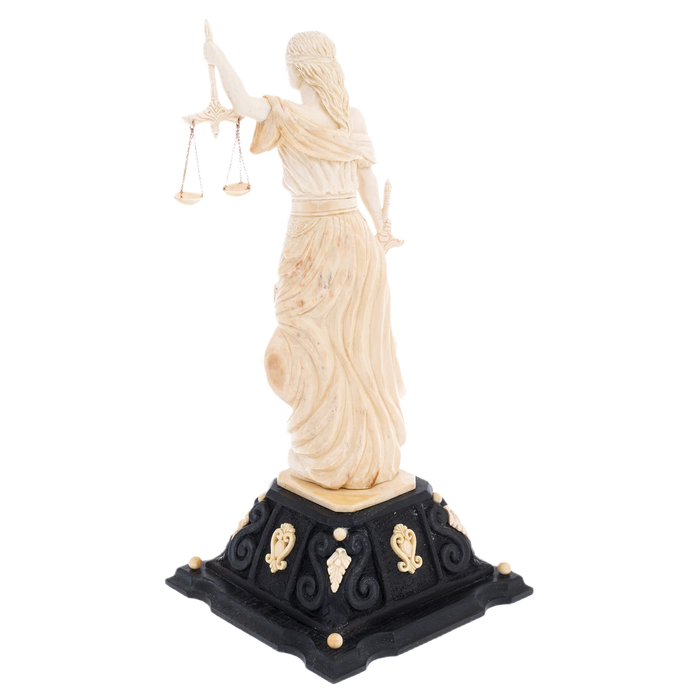 Mammoth tusk sculpture "Justice"
