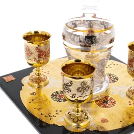 Набор для водки "Джокер" на 4 персоны, Златоуст