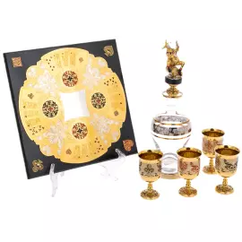 Набор для водки "Джокер" на 4 персоны, Златоуст