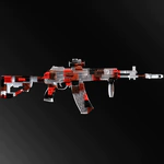 An art object made of premium wood and epoxy resin "AK-17"
