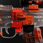An art object made of premium wood and epoxy resin "AK-17"