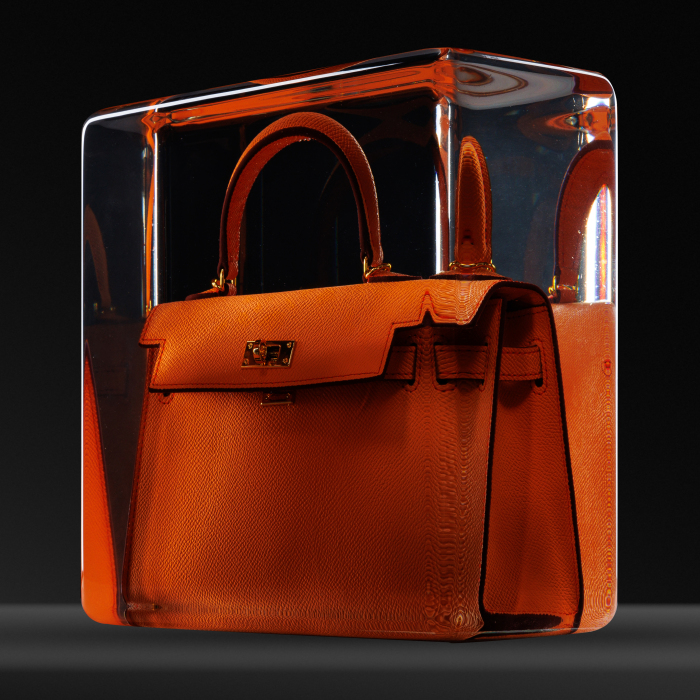 Арт-объект в эпоксидной смоле "Hermes Kelly"