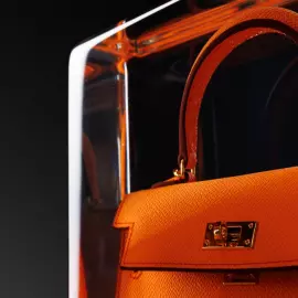 Art object in epoxy resin "Hermes Kelly"