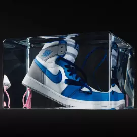 An art object in epoxy resin "Air Jordan"