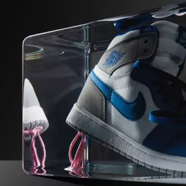 An art object in epoxy resin "Air Jordan"