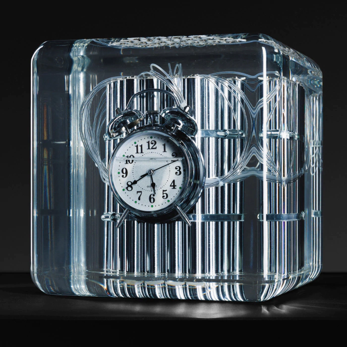 Art object in epoxy resin "Time" size L