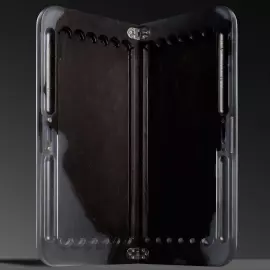 Backgammon made of elm wood and epoxy resin