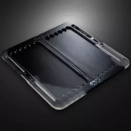 Backgammon made of elm wood and epoxy resin