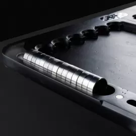 Backgammon made of elm wood and epoxy resin