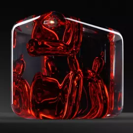 The Doggie epoxy art object