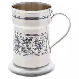 Пивная кружка из серебра