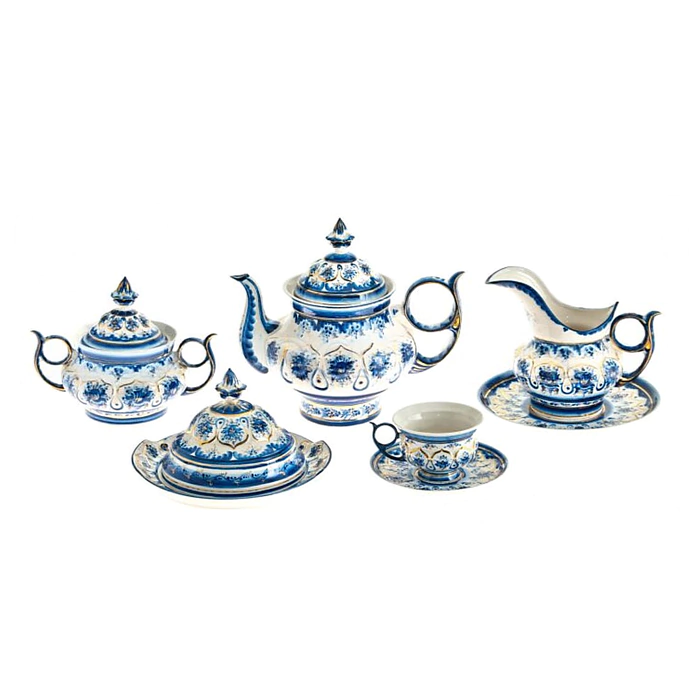 Sunflower tea set for 6 people