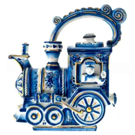 Чайный набор "Паровоз" с чашками "Весенние" на 2 персоны Чайный набор "Паровоз" с чашками "Весенние" на 2 персоны