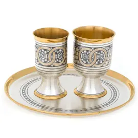 Набор для вина из серебра "Свадебный" на 2 персоны Набор для вина из серебра "Свадебный" на 2 персоны