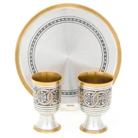 Набор для вина из серебра "Свадебный" на 2 персоны Набор для вина из серебра "Свадебный" на 2 персоны