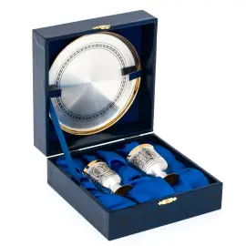 Набор для вина из серебра "Свадебный" на 2 персоны Набор для вина из серебра "Свадебный" на 2 персоны