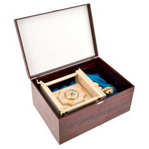 Watch safe "Lev" small (beige marble)