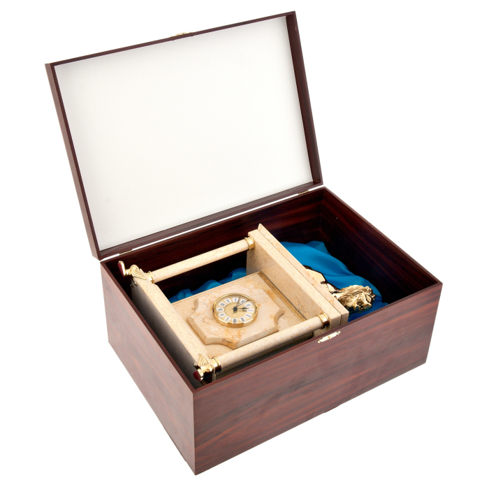Watch safe "Lev" small (beige marble)
