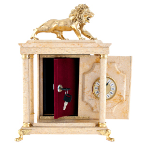 Watch safe "Lev" small (beige marble)