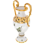 Vase with handles, with a lily of the valley pattern