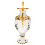 Vase with handles, with a lily of the valley pattern