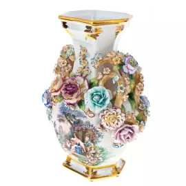 Vase with roses