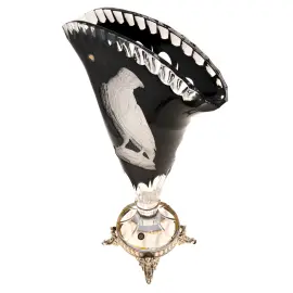 Ваза-веер "Сокол" черно-серебристая Ваза-веер "Сокол" черно-серебристая