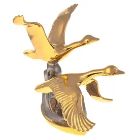 Статуэтка "Летающие гуси" золотая с платиной Статуэтка "Летающие гуси" золотая с платиной