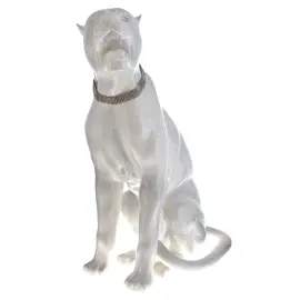 Статуэтка "Пантера" белая