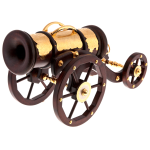 Mini-bar "Cannon" in gold, Zlatoust